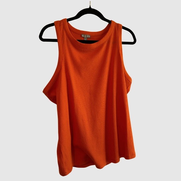 Talbots Tops - NWOT Talbots Ribbed Racerback Orange Tank Top 1X